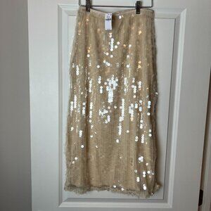 Sequin Midi Skirt